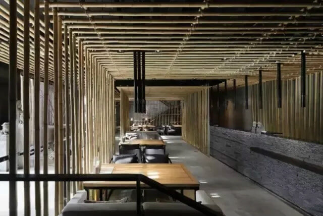 雁山如何让餐厅设计玩转中国风？几根竹子让你眼前一亮！